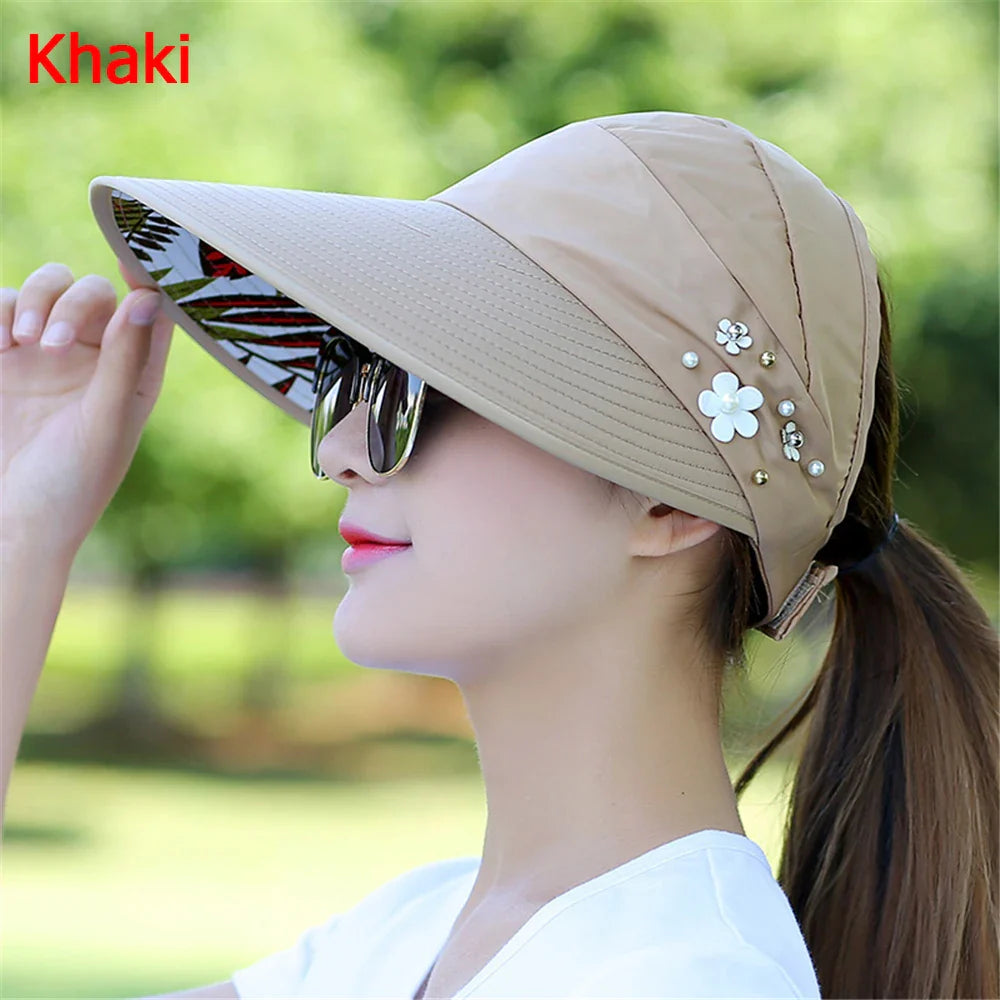 Women's Wide Brim Foldable Sun Hat