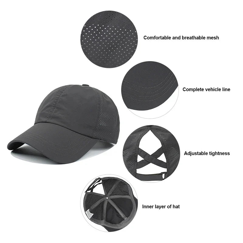 Quick-Dry Mesh Baseball Cap