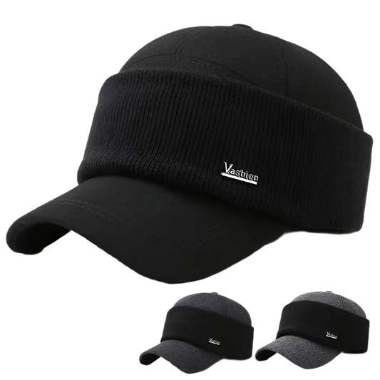 Men's Winter Warm Baseball Cap with Earmuffs